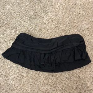 Ruffled Miniskirt Bathing Suit Bottoms